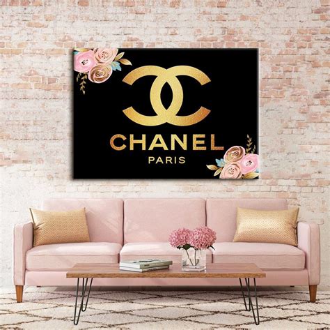 chanel framed wall art|free printable Chanel wall art.